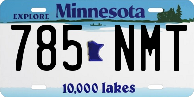 MN license plate 785NMT
