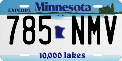 MN license plate 785NMV