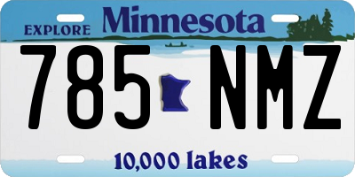MN license plate 785NMZ