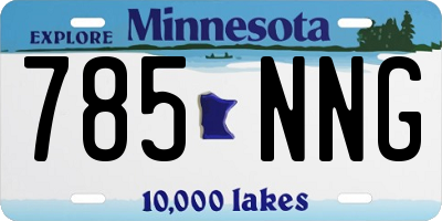 MN license plate 785NNG