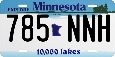 MN license plate 785NNH