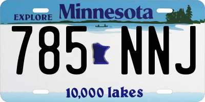 MN license plate 785NNJ