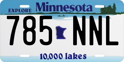 MN license plate 785NNL