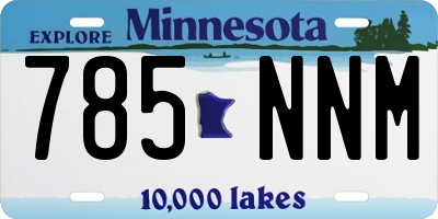 MN license plate 785NNM