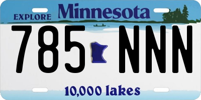 MN license plate 785NNN