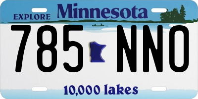 MN license plate 785NNO
