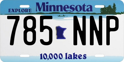 MN license plate 785NNP