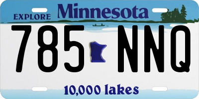 MN license plate 785NNQ