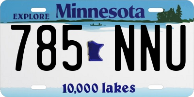 MN license plate 785NNU