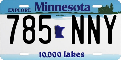 MN license plate 785NNY