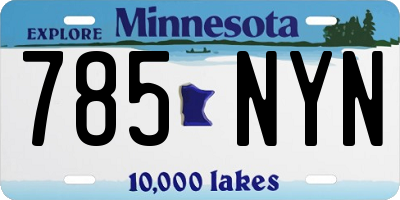 MN license plate 785NYN
