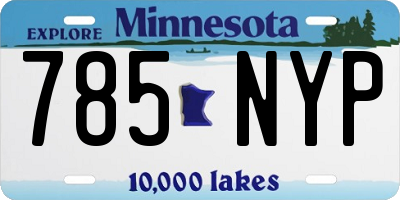 MN license plate 785NYP