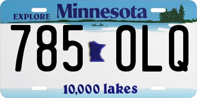 MN license plate 785OLQ