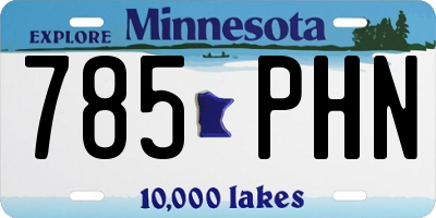 MN license plate 785PHN