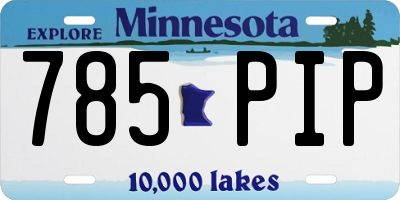 MN license plate 785PIP