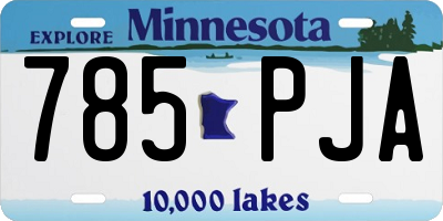 MN license plate 785PJA