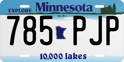 MN license plate 785PJP