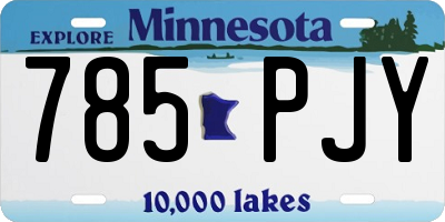 MN license plate 785PJY