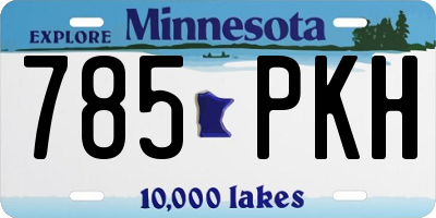 MN license plate 785PKH