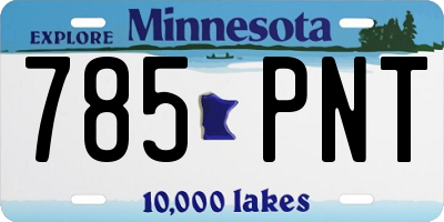MN license plate 785PNT