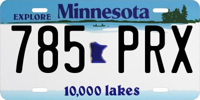 MN license plate 785PRX
