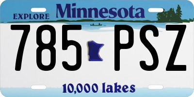 MN license plate 785PSZ