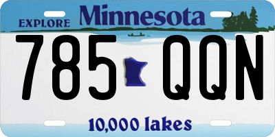 MN license plate 785QQN