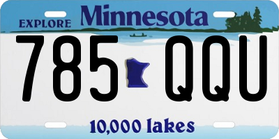 MN license plate 785QQU