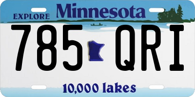 MN license plate 785QRI