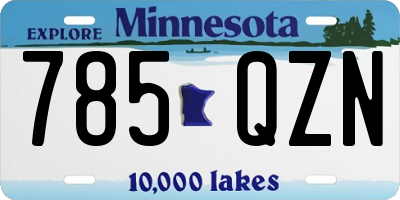 MN license plate 785QZN