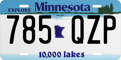 MN license plate 785QZP