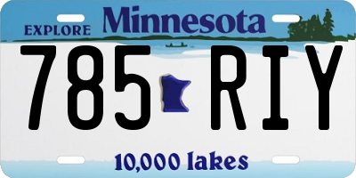 MN license plate 785RIY