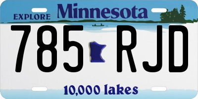 MN license plate 785RJD