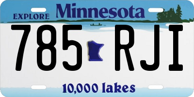 MN license plate 785RJI