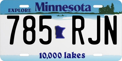 MN license plate 785RJN