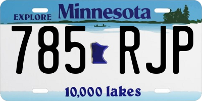MN license plate 785RJP