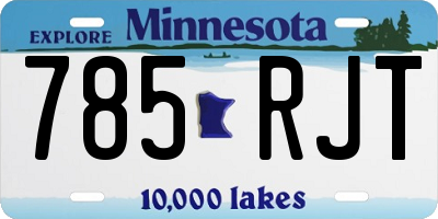 MN license plate 785RJT