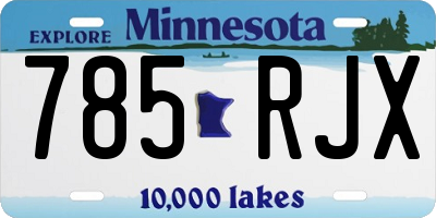 MN license plate 785RJX