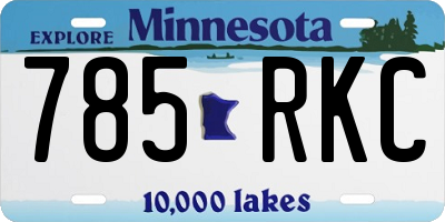 MN license plate 785RKC