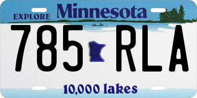 MN license plate 785RLA