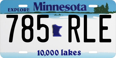 MN license plate 785RLE