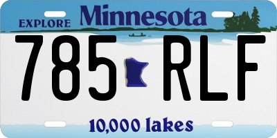 MN license plate 785RLF