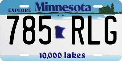 MN license plate 785RLG