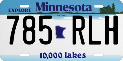MN license plate 785RLH