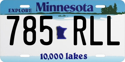 MN license plate 785RLL
