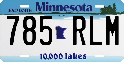 MN license plate 785RLM