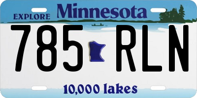 MN license plate 785RLN