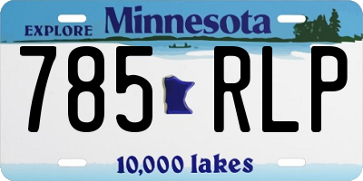 MN license plate 785RLP
