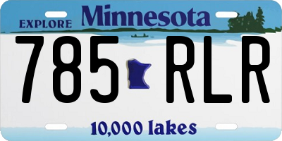 MN license plate 785RLR