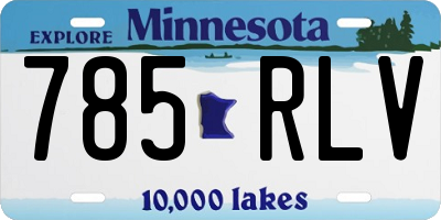 MN license plate 785RLV
